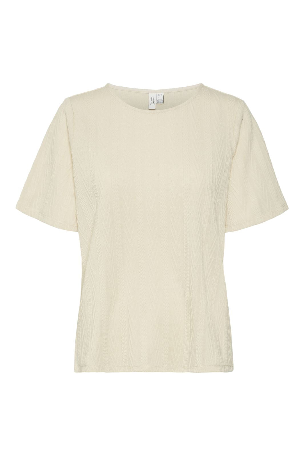 Vero Moda - Vmocasia S/S O-Neck T-Shirt Btq - 4606929 Tapioca