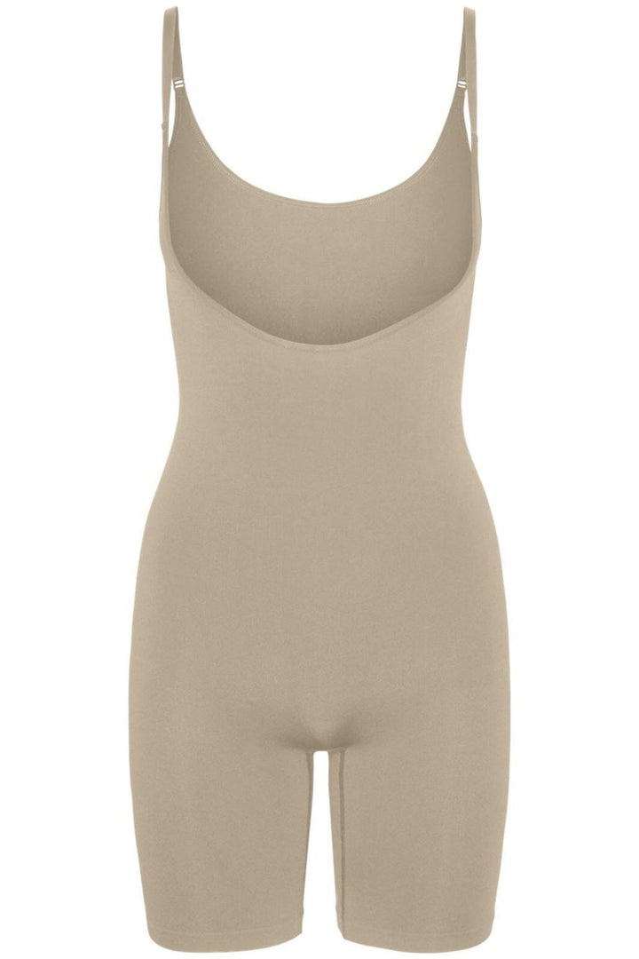 Vero Moda - Vmsilla Shape Under Bust Bodysuit - 4605613 White Pepper