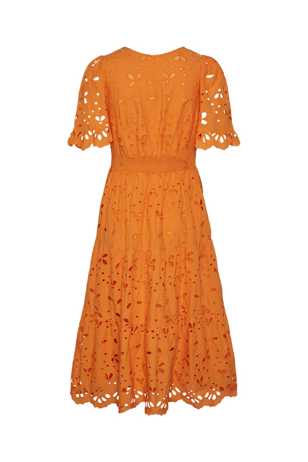 Y.A.S - Yaskanikka 2/4 Midi Dress - 4458377 Vibrant Orange