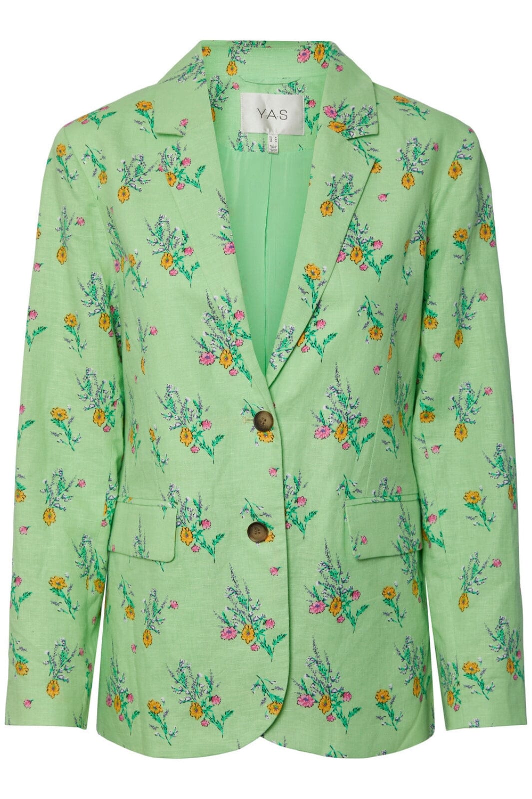 Y.A.S - Yasmeadowfield Ls Blazer Show - Opaline Green MEADOWFIELD AOP Blazere 