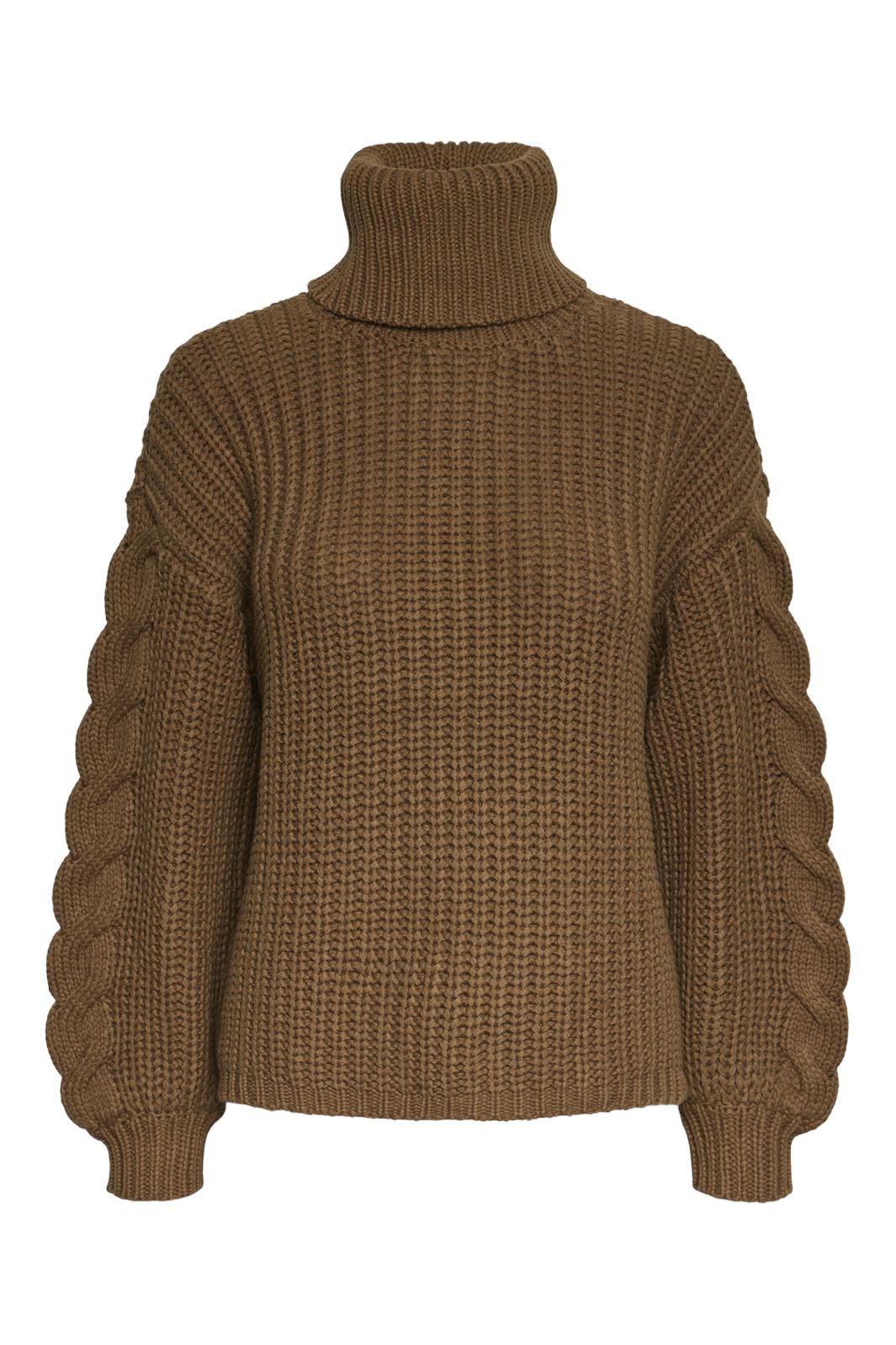 Y.A.S - Yassanne Ls Knit Rollneck Pullover - 4643747 Tigers Eye