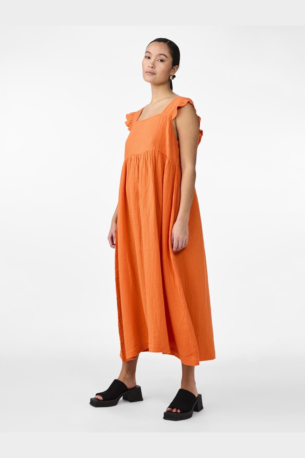 Y.A.S - Yasvimola Sl Long Dress - 4514607 Vermillion Orange